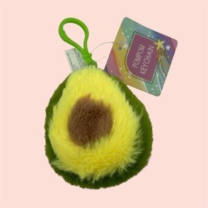 Avocado Pom Pom Keychain